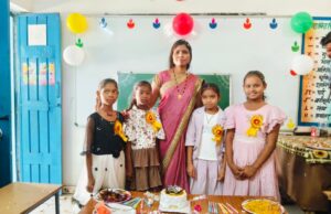 शासकीय प्राथमिक शाला ढिटोरी में कक्षा 5वीं के विद्यार्थियों को दी गई भावभीनी विदाई