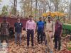 कुसमी वन परिक्षेत्र में अवैध पत्थर उत्खनन टैक्टर जब्त: मालिक हरीगोविंद यादव पहले भी अवैध लकड़ी कटाई में था शामिल।