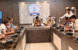 जांजगीर चांपा पुलिस द्वारा एक भारत श्रेष्ठ भारत (cultural Exchange Between state police Force) के अंतर्गत गुजरात से आयें पुलिस जवानों का आत्मीय स्वागत