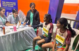 बस्तर हेरिटेज मैराथन में सीसीएसएच की टीम ने भी दी स्वास्थ्य सेवा