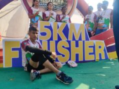 बस्तर हेरिटेज मैराथन में विजेता का अपमान