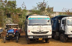 खनिजों के अवैध उत्खनन, परिवहन एवं भण्डारण पर की गई कार्रवाई: 12 ट्रैक्टर व 3 हाइवा जब्त