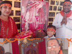 चैत्र नवरात्रि मां भीमेश्वरी बेरीवाली व अड़भार मां अष्टभुजी का भव्य दरबार सजा अग्रवाल ऐरन परिवार चांपा दर्शन को पहुंचे