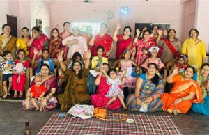 छत्तीसगढ़ प्रांतीय अखंड ब्राह्मण समाज की विदुषी महिलाओं ने किया, सप्तमी पर कन्या पूजन का भव्य आयोजन