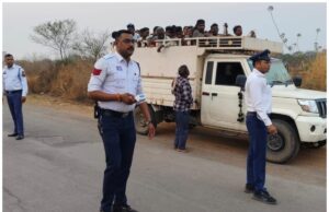 ट्रैफिक उल्लंघन पर लगातार कार्यवाही जारी, 4 दिन में 76 प्रकरण और 35 हजार का जुर्माना
