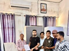 छात्र संघ चुनाव बहाली को लेकर NSUI प्रदेश सचिव ने सौंपा ज्ञापन