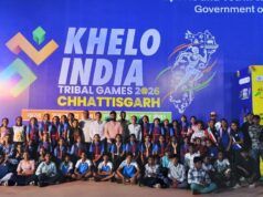 खेलो इंडिया ट्राइबल गेम्स में आरंग युवा खिलाड़ियों की सहभागिता, सहायक संचालक रुस्तम सारंग से की मुलाकात