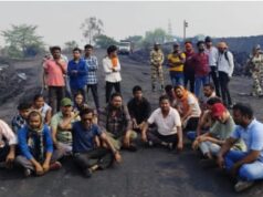 गेवरा परियोजना में विस्थापितों का विरोध तेज, खदान और पीएनसी कंपनी का काम ठप