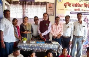 NHRSJC ने दृष्टिबाधित स्कूल में मनाया अंबेडकर जयंती