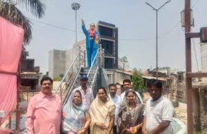 गांव की सरकार ने पंचायत परिसर में मनाई बाबा साहब की 135 वी जयंती