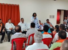 भाजपा स्थापना दिवस मनाने को लेकर आरंग मंडल का हुआ बैठक