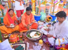 सांसद महेश कश्यप के पैतृक ग्राम कुम्हरावंड में श्री हनुमान प्राण प्रतिष्ठा समारोह में हुआ प्रतिमा अधिवास अनुष्ठान