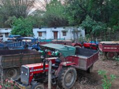 खनिजो के अवैध उतखनन व परिवहन पर 14 ट्रेक्टर ट्राली, 05 हाइवा व 01 पोकलेन मशीन व 01 जे सी बी मशीन जप्त