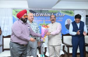 खेल और खिलाड़ियों को आगे बढ़ाने टूर्नामेंट आवश्यक : श्री अरुण साव उप मुख्यमंत्री गोंडवाना कप ऑल इंडिया टेनिस टूर्नामेंट के समापन समारोह में हुए शामिल