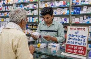 मेडिकल स्टोर्स में अयोग्य कर्मचारियों से दवा वितरण पर सवाल उठ रहे कार्रवाई की मांग