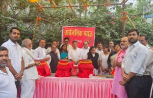 भाजपा विधि प्रकोष्ठ सरगुजा द्वारा जिला न्यायालय अंबिकापुर के समीप सार्वजनिक प्याऊ का शुभारंभ