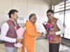 वित्तमंत्री ओपी चौधरी का किया आत्मीय स्वागत