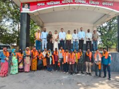नगरपालिका प्रांगण में ‘श्रम वीरों’ का सम्मान: शाल-श्रीफल से हुआ स्वागत