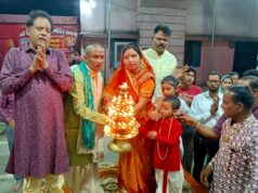 श्री सिद्ध हनुमान मंदिर की १५४ वीं महाआरती में पंडित दुर्गेश पांडेय हुए शामिल