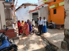 4.50 लाख की लागत से रामपुर में बनेगा नाली, जिला पंचायत सभापति पूजा राजू सिन्हा के कर कमलों से हुआ भूमि पूजन