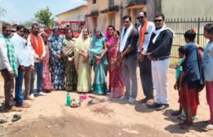 सीसी रोड निर्माण का हुआ भूमिपूजन ग्राम बिजराडीह में 10 लाख रुपये की लागत से बनेगी सड़क, ग्रामीणों में खुशी की लहर