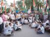युवा कांग्रेस ने NEET पेपर लीक मामले में किया जोरदार प्रदर्शन दोषियों पर कार्रवाई और केंद्रीय शिक्षा मंत्री के इस्तीफे की मांग