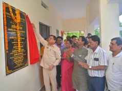 बालको राम मंदिर परिसर में नवनिर्मित सामुदायिक भवन का उद्योग मंत्री श्री लखन लाल देवांगन ने किया लोकार्पण