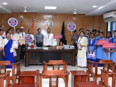 भारत स्काउट -गाइड टीम ने कलेक्टर से की मुलाकात माहवारी स्वच्छता जागरूकता कार्यक्रम के बारे में दी जानकारी