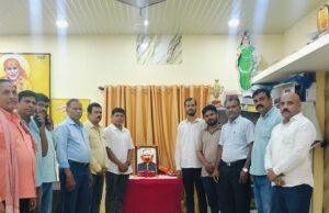 श्रीनगर चौक खमतराई में तेलुगु वेलफेयर सोसाइटी द्वारा वरिष्ठ भाजपा नेता रूपनारायण सिन्हा को दी गई भावभीनी श्रद्धांजलि