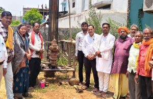 पंचमुखी नगर कॉलोनी में 1.68 लाख की लागत से बोर खनन एवं पंप स्थापना कार्य का भूमिपूजन संपन्न