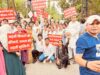 बिजली दर वृद्धि के खिलाफ कांग्रेस का प्रदर्शन, तिफरा विद्युत मंडल कार्यालय का किया घेराव