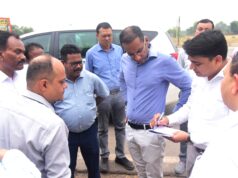 निर्माणाधीन राष्ट्रीय राजमार्ग एवं रतनपुर बाईपास का सचिव मुकेश बंसल ने किया निरीक्षण