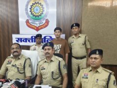 सक्ती पुलिस की बड़ी कार्रवाई: ट्रेलर से 209 किलो गांजा बरामद, राजस्थान का आरोपी गिरफ्तार