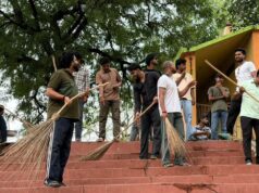 प्रधानमंत्री नरेंद्र मोदी के 12 वर्षों के सफल कार्यकाल पर भाजयुमो महामाया मंडल ने चलाया स्वच्छता अभियान