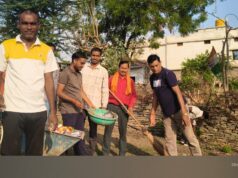 रोहांसी में भाजपा का स्वच्छता संकल्प, कार्यकर्ताओं ने श्रमदान कर दिया स्वच्छता का संदेश