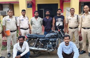घर में घुसकर अश्लील गाली करते हुए मारपीट करने वाले 5 बदमाशों को थाना पामगढ़ पुलिस ने दबोचा