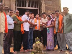 सोमनाथ स्वाभिमान यात्रा:- कोरबा जिले के प्राचीन शिव मंदिर पाली से पवित्र माटी कलश और पवित्र जल कलश लेकर सोमनाथ रवाना हुआ 20 सदस्यों का दल
