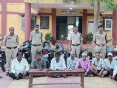 आमाबगीचा में चल रहे जुए के फड़,मौके से 08 जुआरी हुए गिरफ्तार, लगभग 2 लाख की समाग्री जप्त