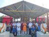 गणपति धाम के प्रवेश द्वार पर भगवान गणेश की भव्य प्रतिमाओं की स्थापना