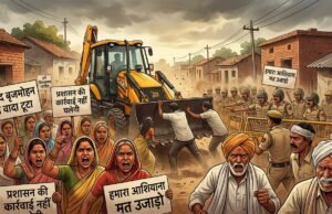 संसद बृजमोहन का वादा टूटा, भारी आक्रोश में नकटी गांव के ग्रामीण: प्रशासन की कार्रवाई के खिलाफ फूटा गुस्सा, भाजपा नेताओं को दिखाए काले झंडे और लगाए वापस जाओ के नारे