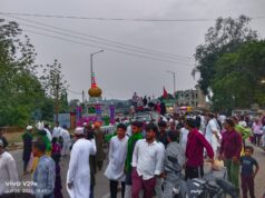 शांतिपूर्ण तरीके से मनाया गया मोहर्रम का पर्व,निकाली गई ताजिया,लोगों ने जगह जगह किया स्वागत