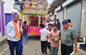 पाली नगर में धूमधाम से निकली भगवान जगन्नाथ की रथयात्रा, भक्तों ने खींचा रथ