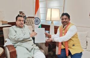 बस्तर में सड़क क्रांति की दिशा में बड़ा कदम,केंद्रीय मंत्री श्री नितिन गडकरी से मिले सांसद श्री महेश कश्यप