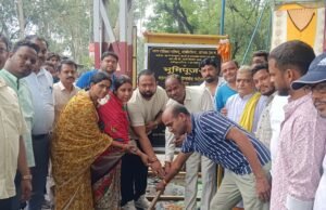 बांकी मोंगरा नगर पालिका परिषद में भूमिपूजन कार्यक्रम में शामिल हुआ l