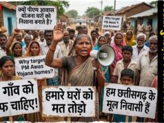 छत्तीसगढ़ में गरीबों के आशियानों पर संकट, नवा रायपुर के तूता गांव में 35 घरों को बेदखली का नोटिस, फूट-फूट कर रो रहे ग्रामीण
