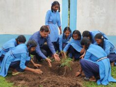 हाई स्कूल सालेभाट में पर्यावरण संरक्षण की अनूठी पहल: एक लाख चालिस हजार सीड बाल रोपण के लिए उमडा जन शैलाब.