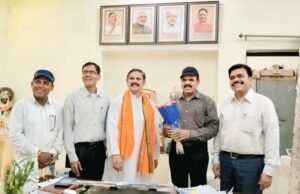 छत्तीसगढ़ संस्कृत विद्या मंडल के अध्यक्ष बनने पर राजेश कुमार राजपूत का हुआ प्रथम अभिनंदन