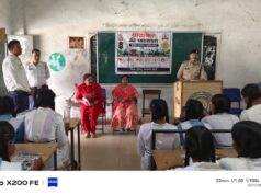 यातायात जांजगीर पुलिस द्वारा अलग अलग स्कूलों में किया यातायात जागरूकता अभियान