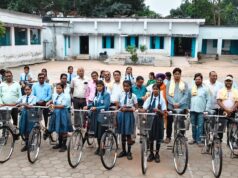 सरस्वती योजना के तहत 88 छात्राओं को साइकिल वितरण