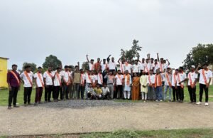 उत्तर बिल्हा प्रखंड के ग्राम जाली में त्रिशूल वितरण एवं बाजे-गाजे के साथ भव्य नगर भ्रमण सम्पन्न